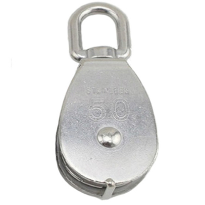 Poulie coupée inoxydable polie d'acier inoxydable de bloc de poulie 304 1500kg