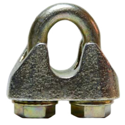 Le câble en métal d'agrafe de câble métallique DIN1142 collier l'acier au carbone galvanisé
