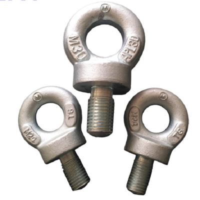 Boulon d'oeil forgé par acier au carbone galvanisé BS4278 - 3 oeils à queue filetée de dynamo