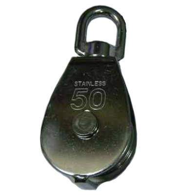 Poulie coupée inoxydable polie d'acier inoxydable de bloc de poulie 304 1500kg