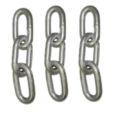 Chaîne à maillons standard coréenne de chaîne à maillons en acier de rond de Q235BGalvanized